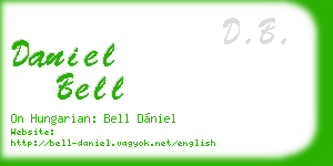 daniel bell business card